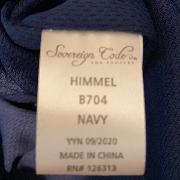 Sovereign Code Navy Plush Fleece Jacket Size Large - Picture 6 of 8